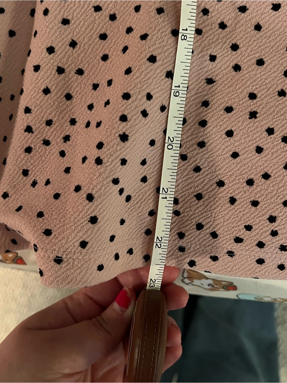 Elle Pink Dot Sleeveless Peplum Top - Picture 6 of 8